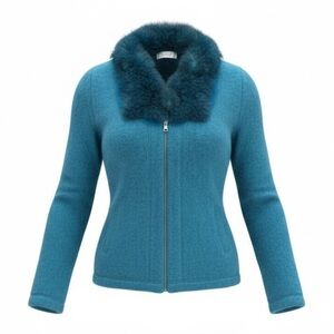 Luxury ✨ Koru New Zealand Dreamy Soft Possum Merino Silk Zip Cardigan ✨